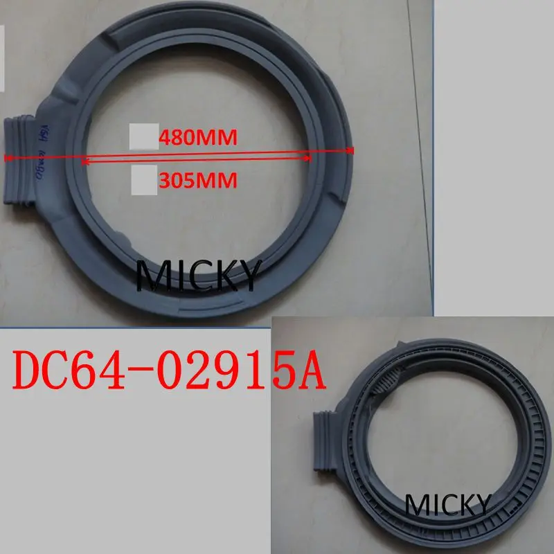 Cuff Hatch for Samsung drum washing machine DC64-02915A Waterproof rubber sealing ring manhole cover parts