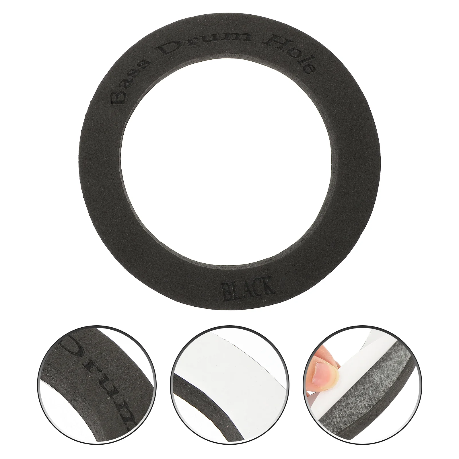 

Drum Pads Accessory Percussion Instrument Part Bass Head Cotton Circle Accessories Amp Professional Woofer Black