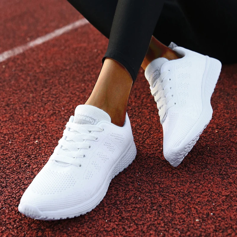Women's Sneakers Casual Shoes Flats Air Mesh Breathable Trainers Ladies Shoes Female Sneakers Women Shoes Basket Tenis Feminino image 2