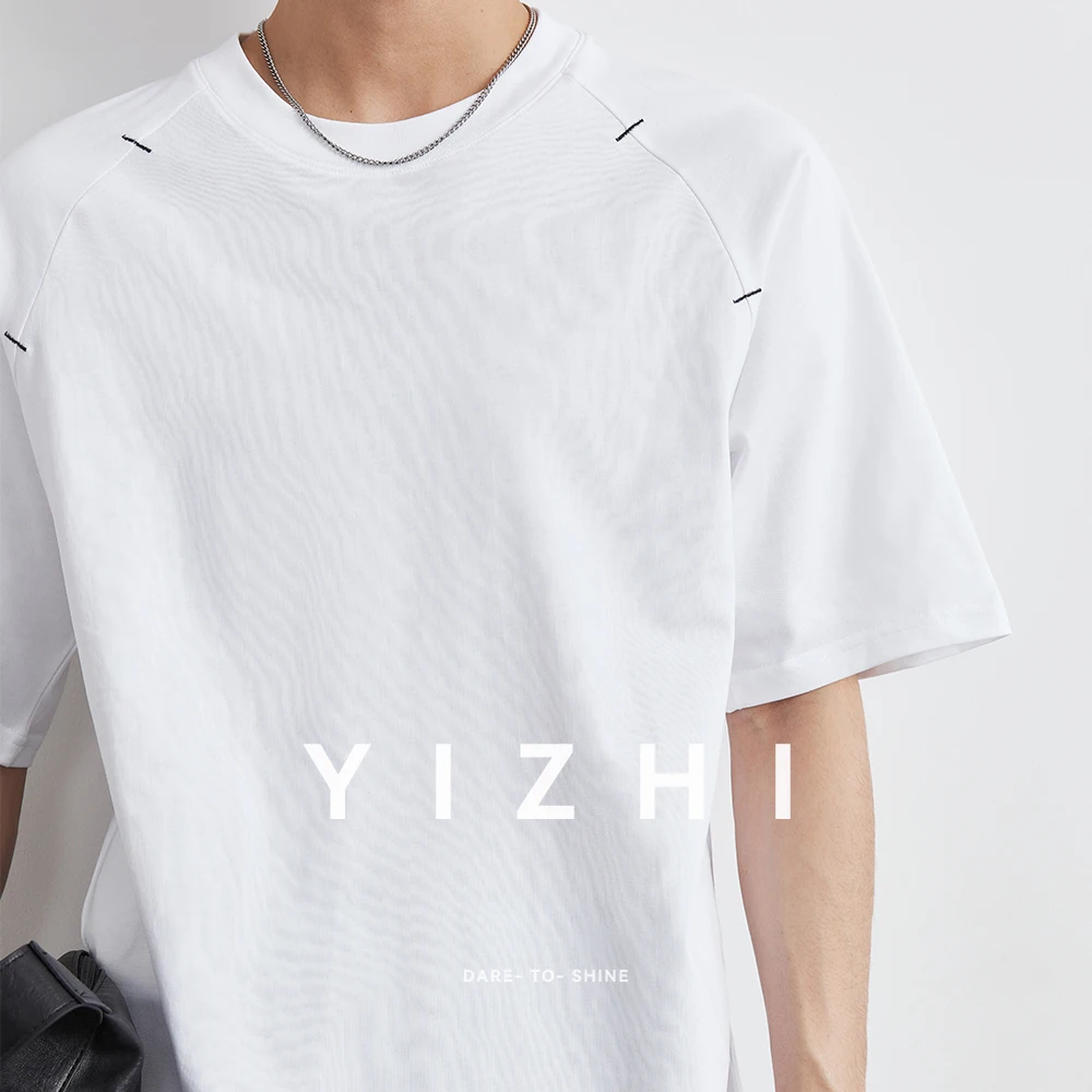 Summer T Shirt Men Korean Fashion Short Sleeve Loose Basic T-shirts Solid Tops Tee