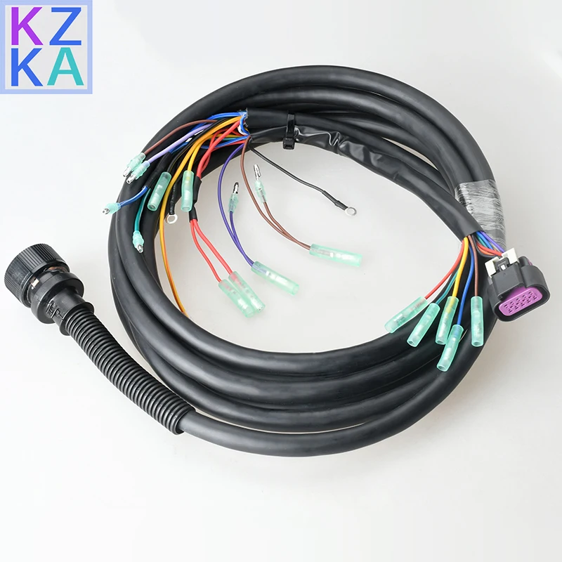 896536T01 Cable Main Wire Harness For Mercury Outboard Motor 14P Remote Control Box 14 Pins 15FT Boat Engine Parts