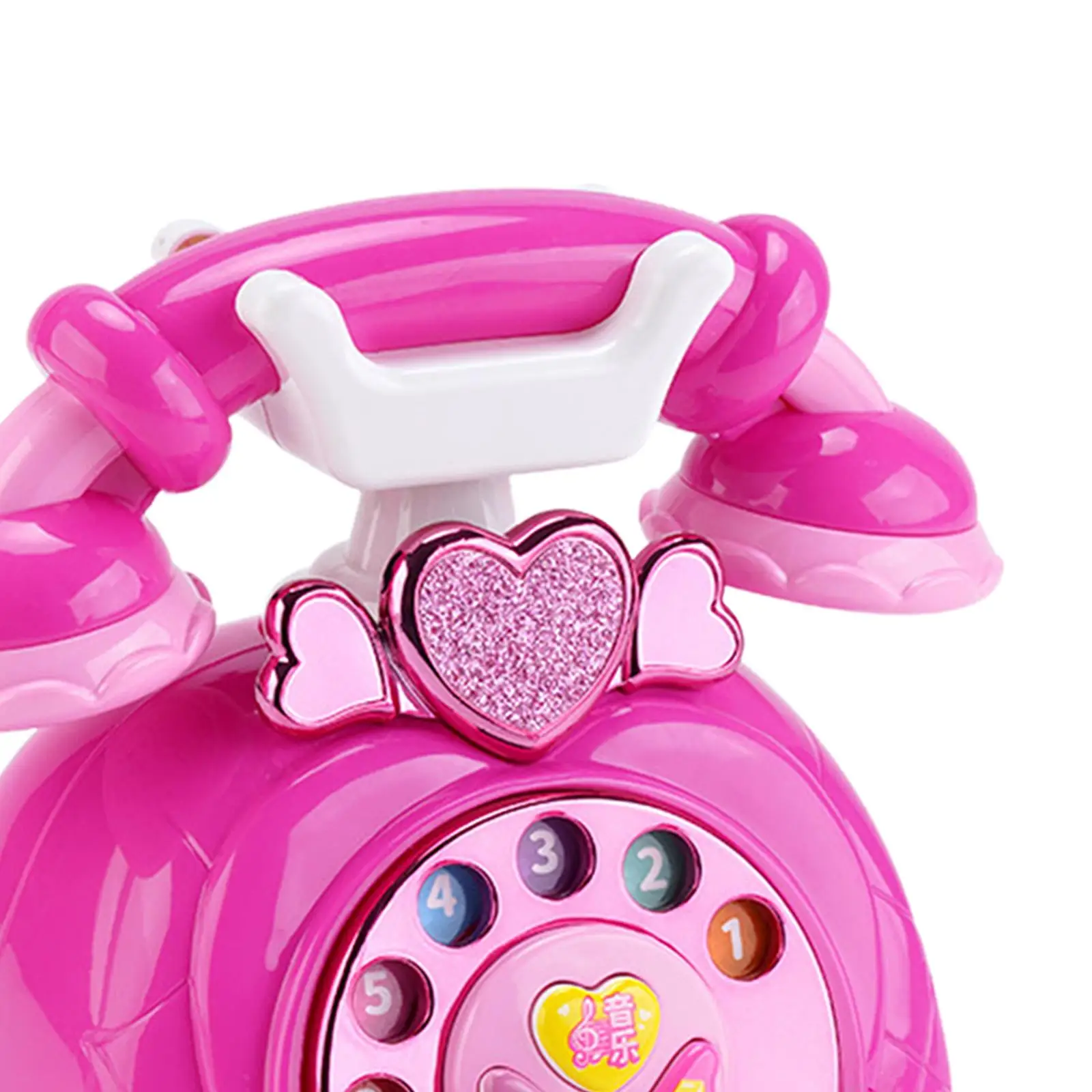 Childrens Educational Telephone Toy with Soft Glow Light and Music for Sensory Development Montessori Inspired Baby Learning