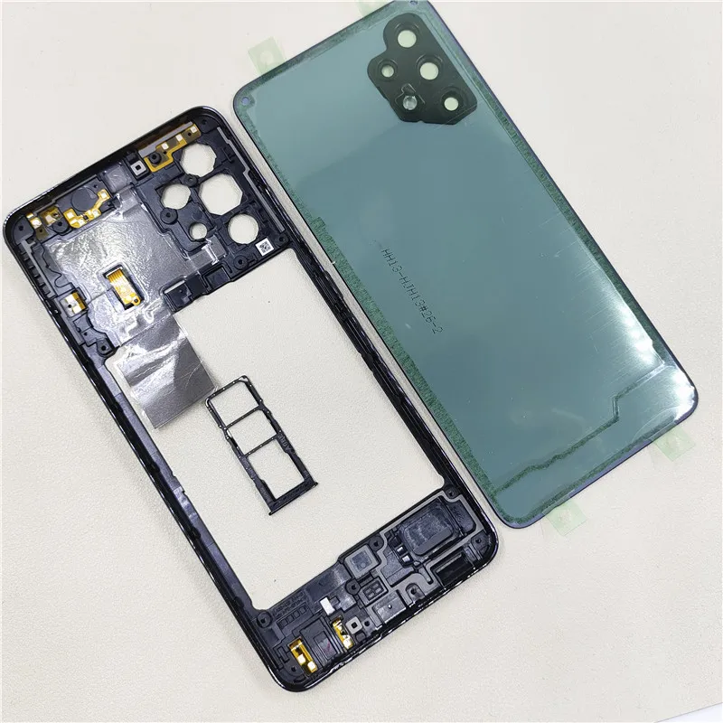 Full Housing for Samsung Galaxy A32 4G A325 Middle Frame Cover+Battery Back Cover Rear Door Cover Repair Parts
