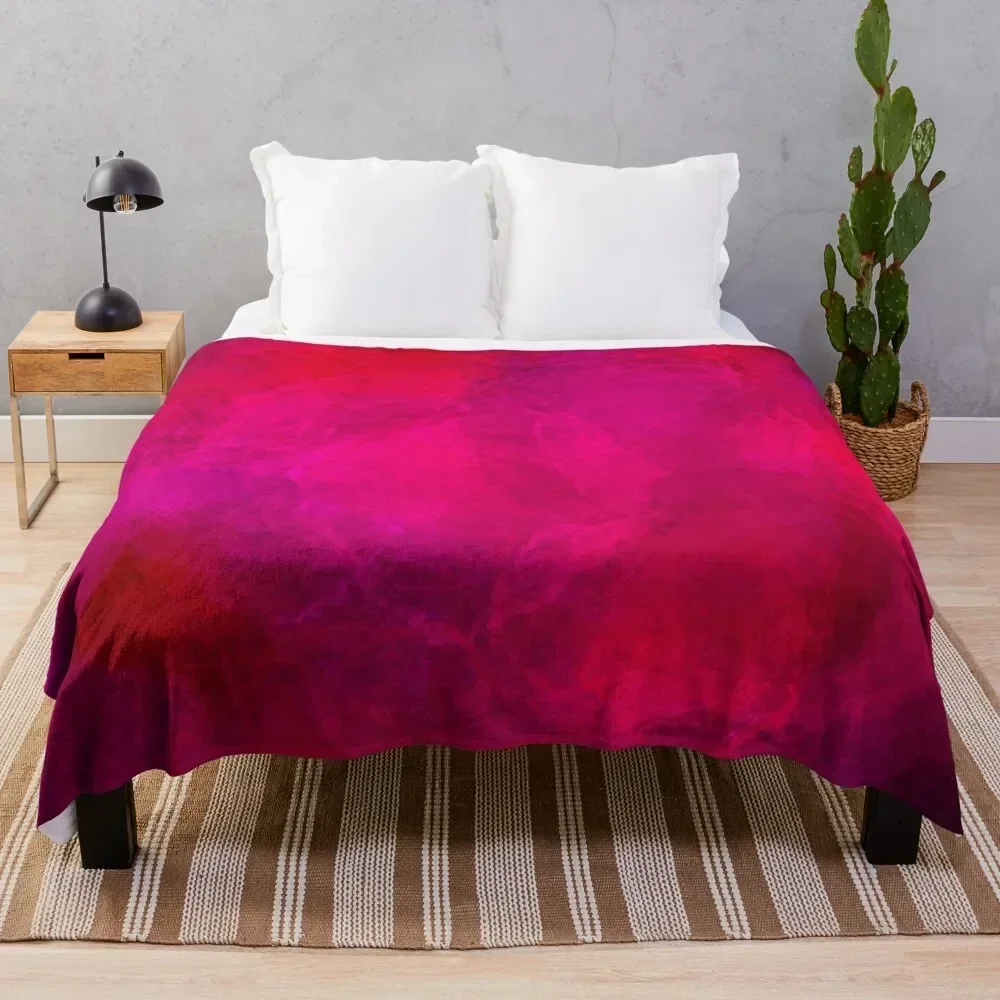 

fuschia Pink Throw Blanket Fade Resistant Durable Throw Blanket