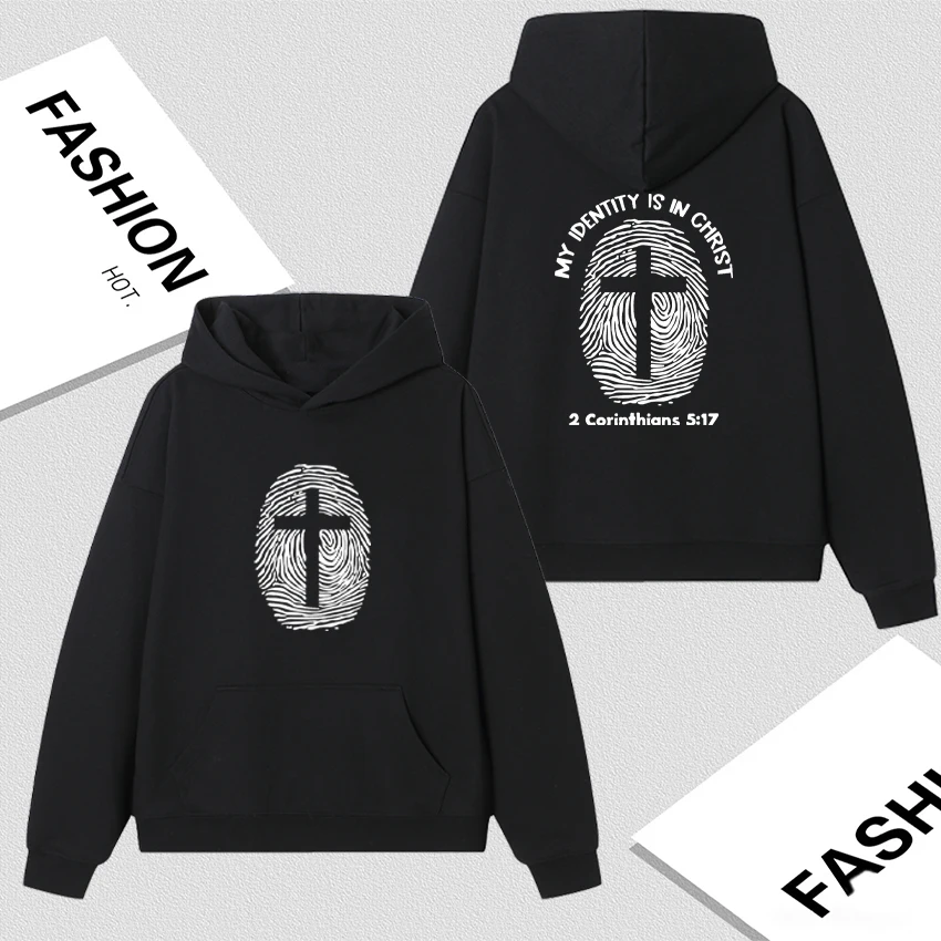 

Hot Faith-Themed Double Sided Print Hoodie Autumn Winter Loose Casual Fleece Sweatshirt Men Women Long sleeve Pullovers Unisex