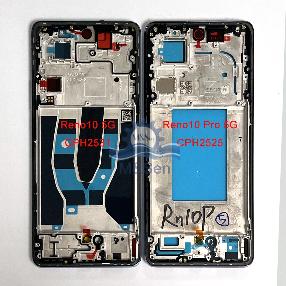 Original AMOLED For Oppo Reno10 5G CPH2531/ PHW110 LCD Screen Display+Touch Frame For Reno 10 Pro CPH2525 /10 Pro China PHV110