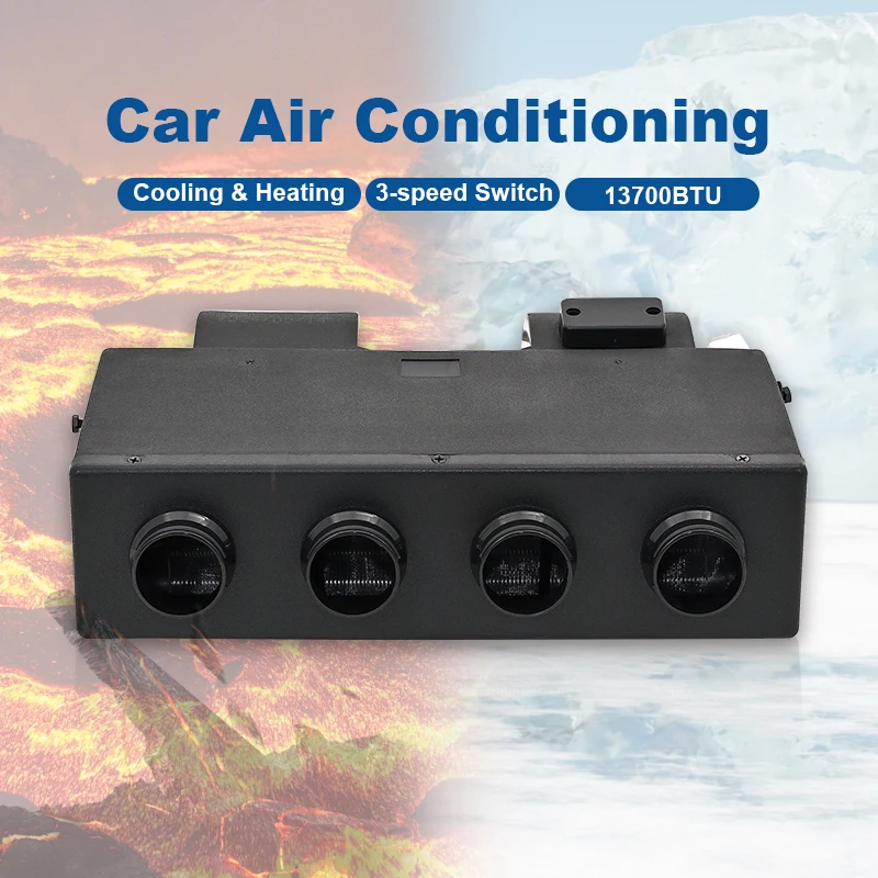 404Universal 24V Car Air Conditioner Robust ABS Materials 12V Heating & Cooling Evaporator Unit for Trucks,Vans,and Motorhomes