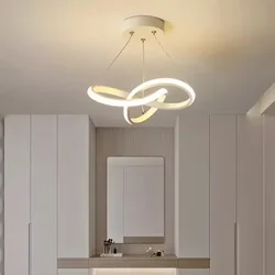 Lámpara colgante de techo LED de estilo nórdico, luz de iluminación Simple con personalidad para comedor, pasillo, dormitorio y sala de estar