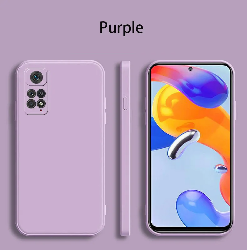 For Xiaomi Redmi Note 12 Pro 4G Square Liquid Silicone Phone Case for Redmi Note12 Pro 4G Camera Protection Cover Fundas view 2
