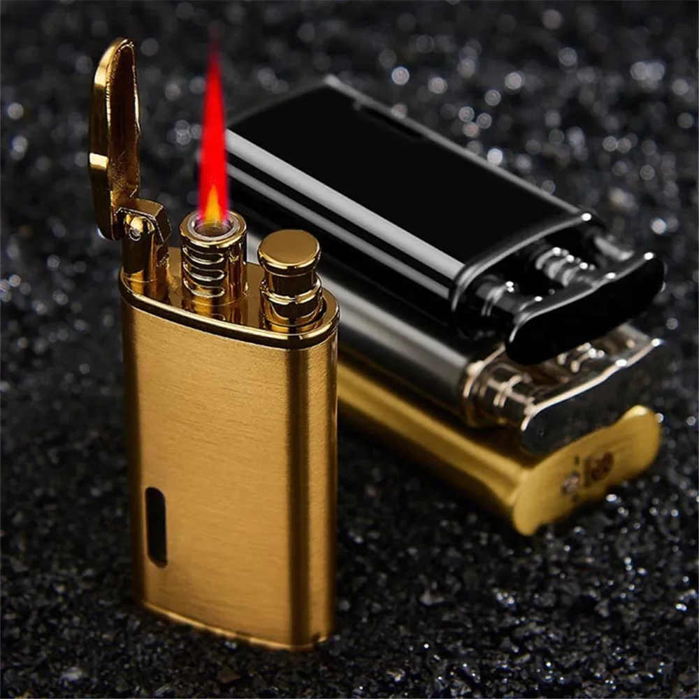 Metal carving Turbo Jet Lighter Compact Butane Torch Cigarette  Lighter Kerosene Gas 1300 C Windproof Petrol Lighter Smoker Gift