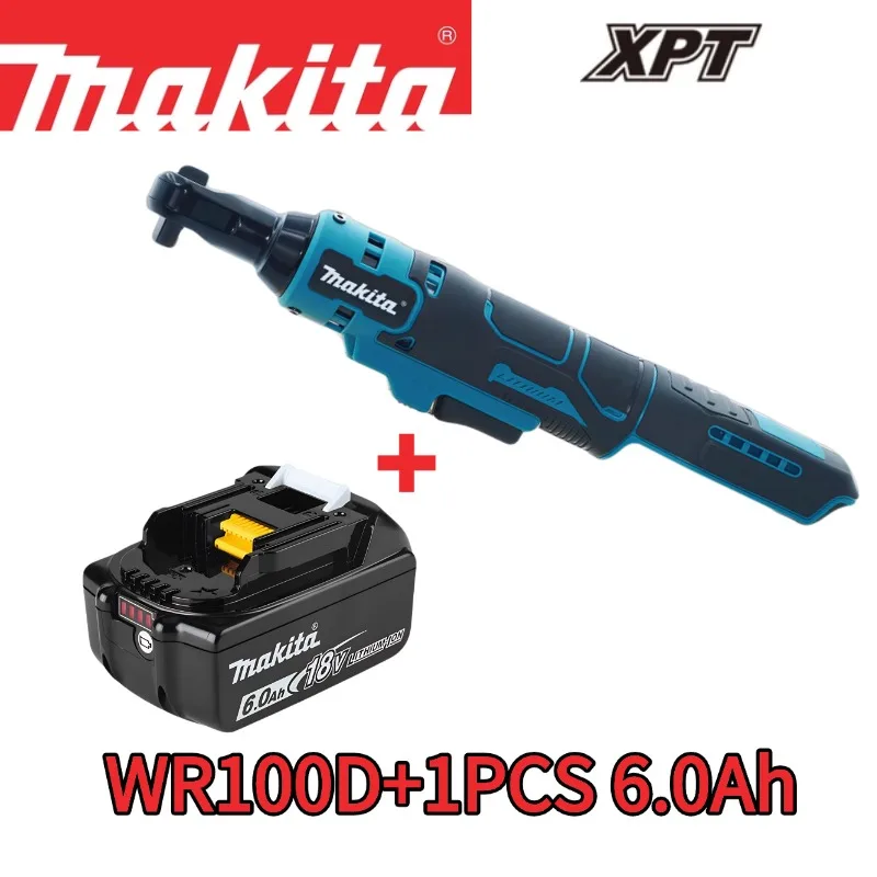 100% originele Makita WR100D 3/8" & 1/4" draadloze ratel met ultralage trillingen voor autoreparatie & comfortabel gebruik@100% originele Makita