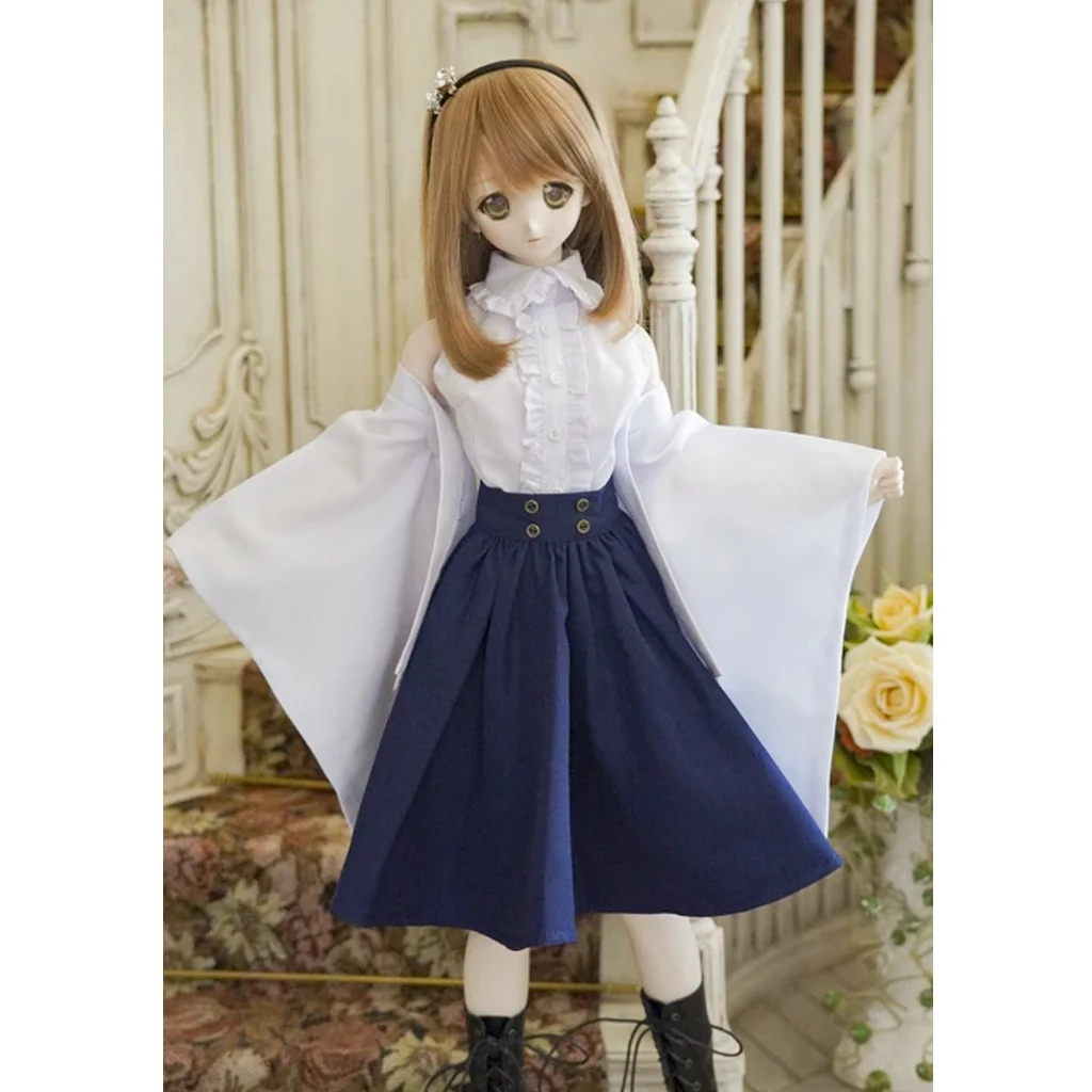 

[wamami] Blue Skirt/White Shirt Witch Cross Dressing For 1/4 MSD 1/3 DZ DD SD AOD Girl Dolls Dollfie Outfits