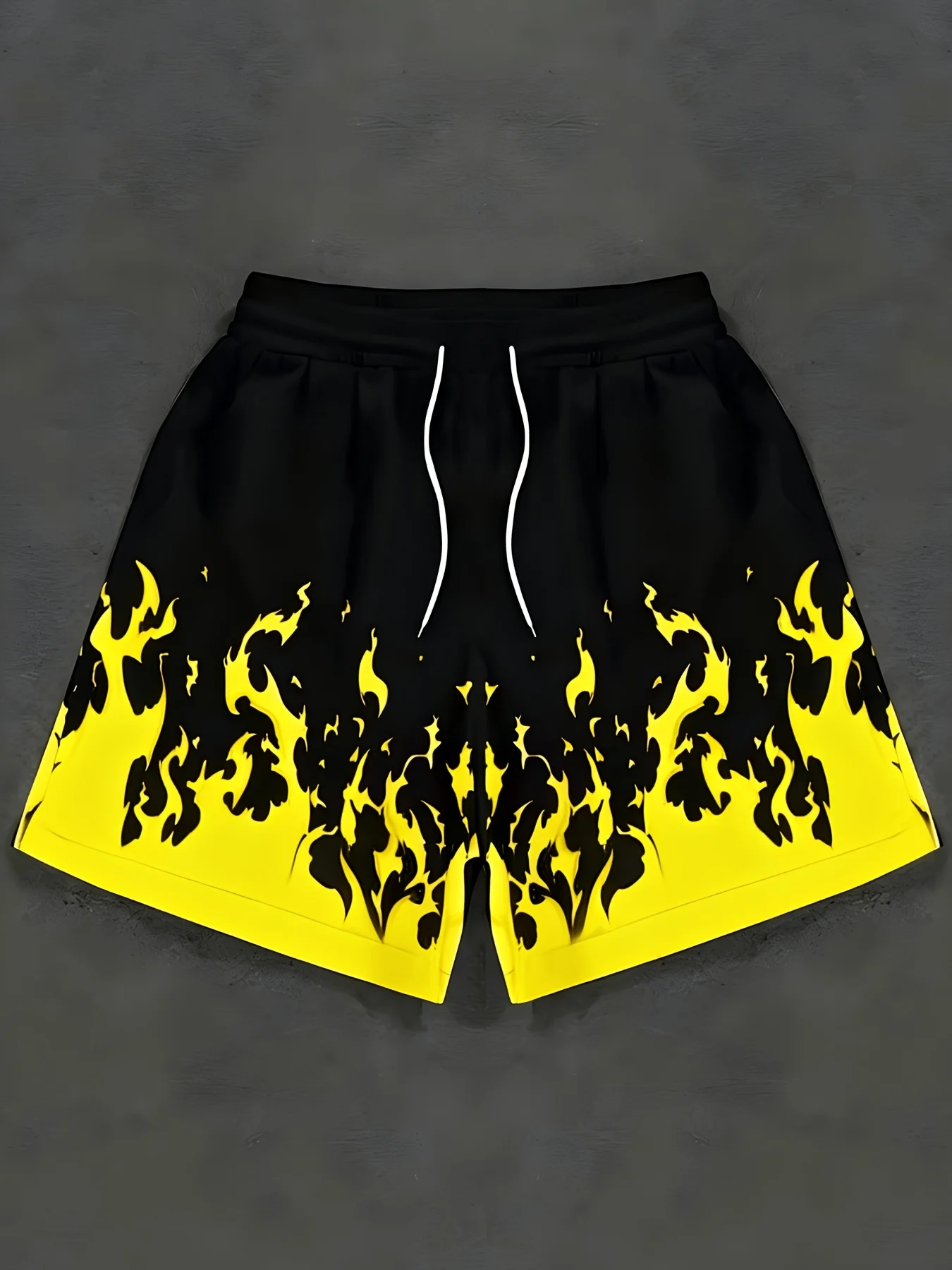 Classic Flame Cool 3D Printed Men's Shorts, Women's Children's Shorts, Summer Loose Casual Beach Shorts Fun Couple Sports Shorts