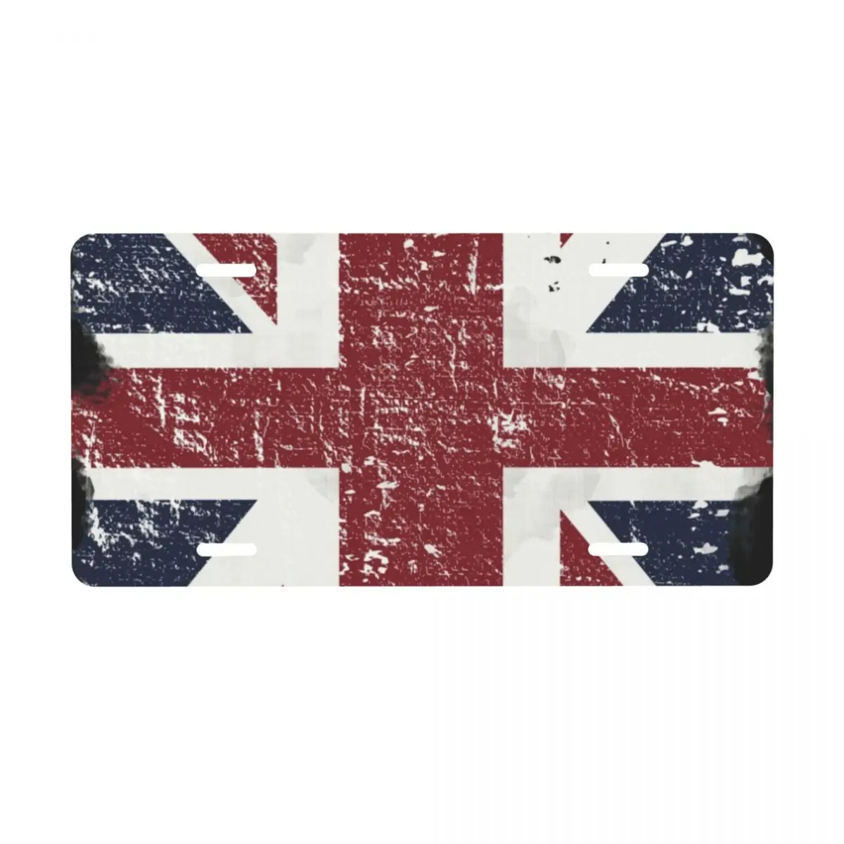 British Flag License Plate Novelty Union Jack UK United Kingdom Car Front License Plate Aluminum Metal Sign Vanity Tag 12x6 Inch