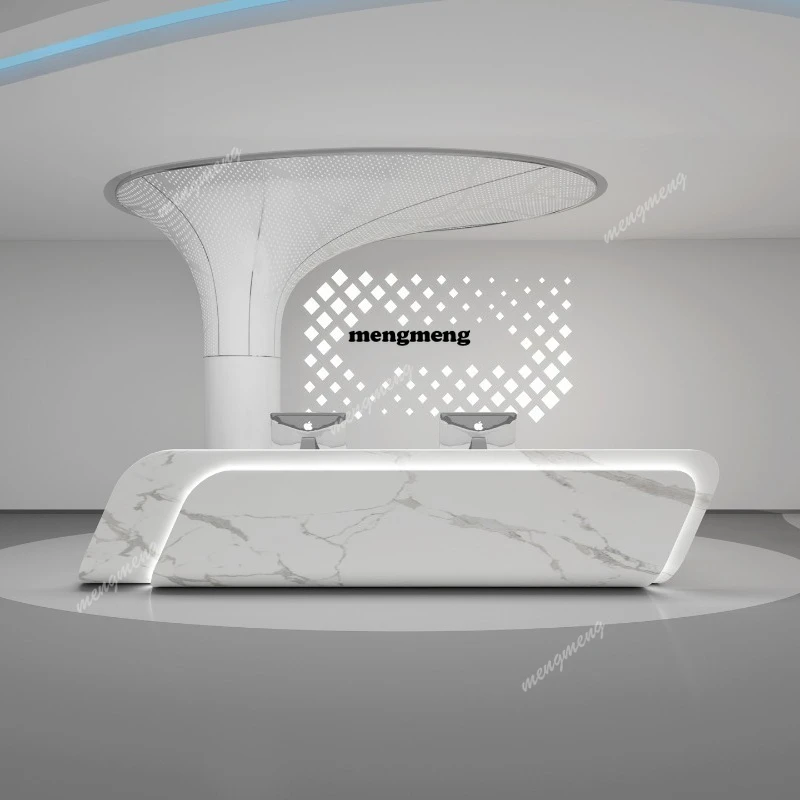 

Итальянские минималистичные стойки регистрации, скандинавский роскошный салон красоты, магазин одежды, кассовый стол, креативная коммерческая мебель