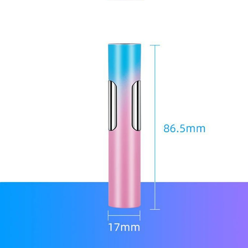 Mini encendedor a prueba de viento de llama rosa para mujer, lindo encendedor portátil inflable luminoso de inyección directa de Metal, regalo para