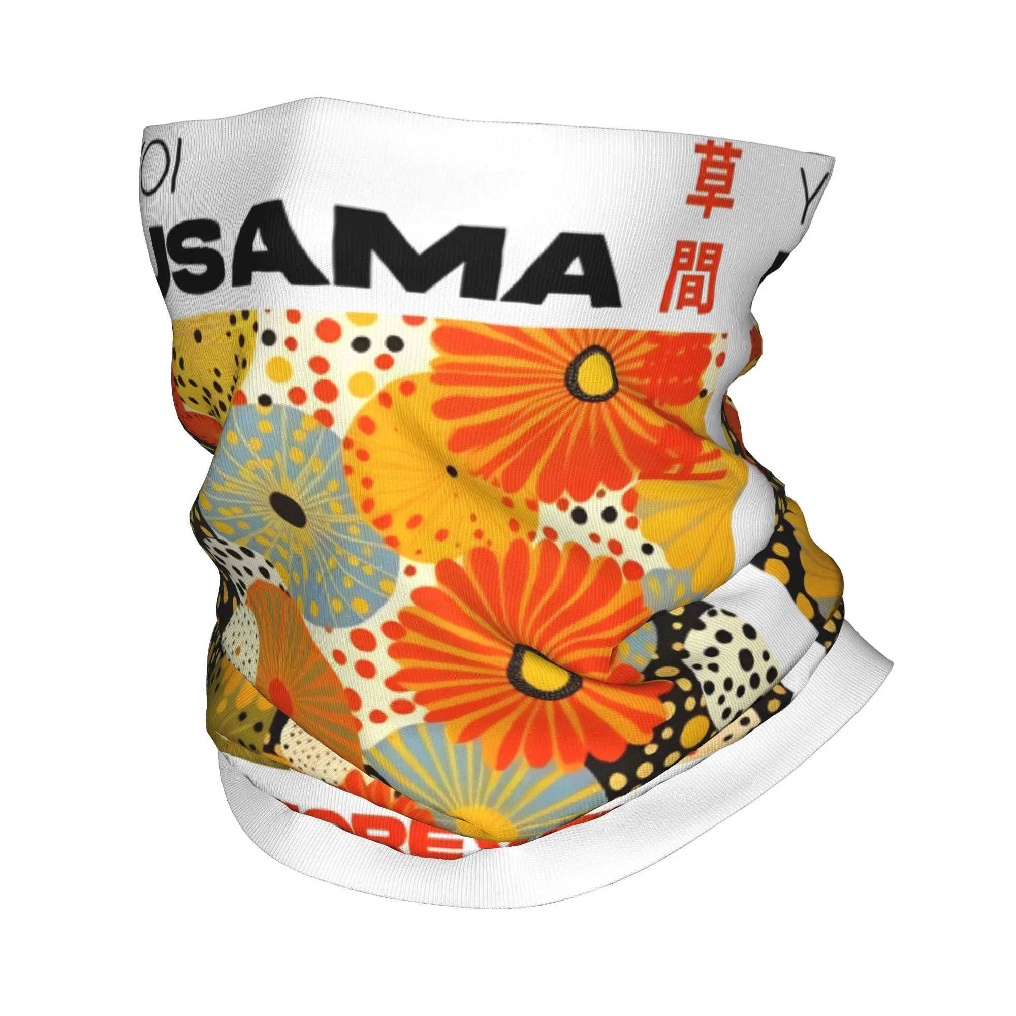 Yayoi Kusama Pumpkin Classic Artists Bandana Neck Gaiter UV Protection Face Scarf Cover Women Men  Headband Tube Balaclava
