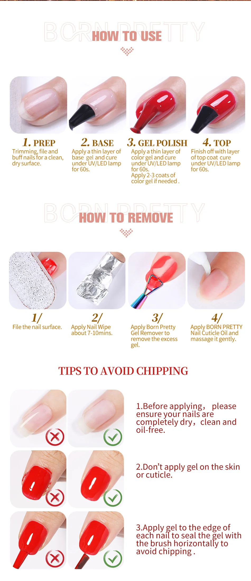BORN PRETTY 10ml Blush Jelly Ice Transparenter Nude Pink Gel Nagellack UV LED Soak-Off für Zuhause DIY Salon Nagelkunst Maniküre – Detail 8
