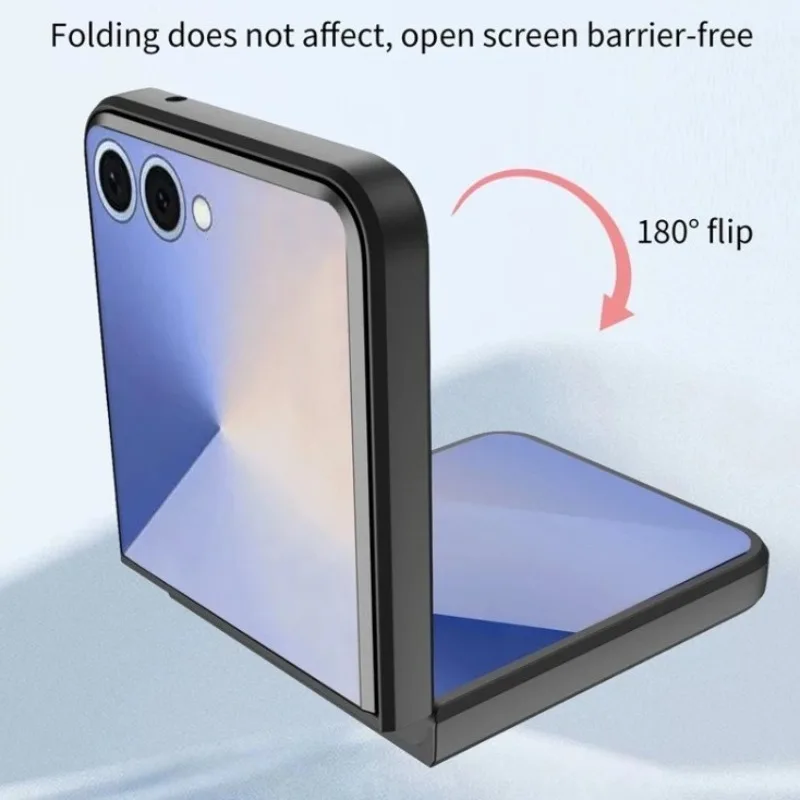 Picture 6: Armor Magnetic Car Holder Protective Cover For Samsung Galaxy Z Flip 7 FE Rotatable Adsorbable Bracket Ring Anti-Drop Flip Cover