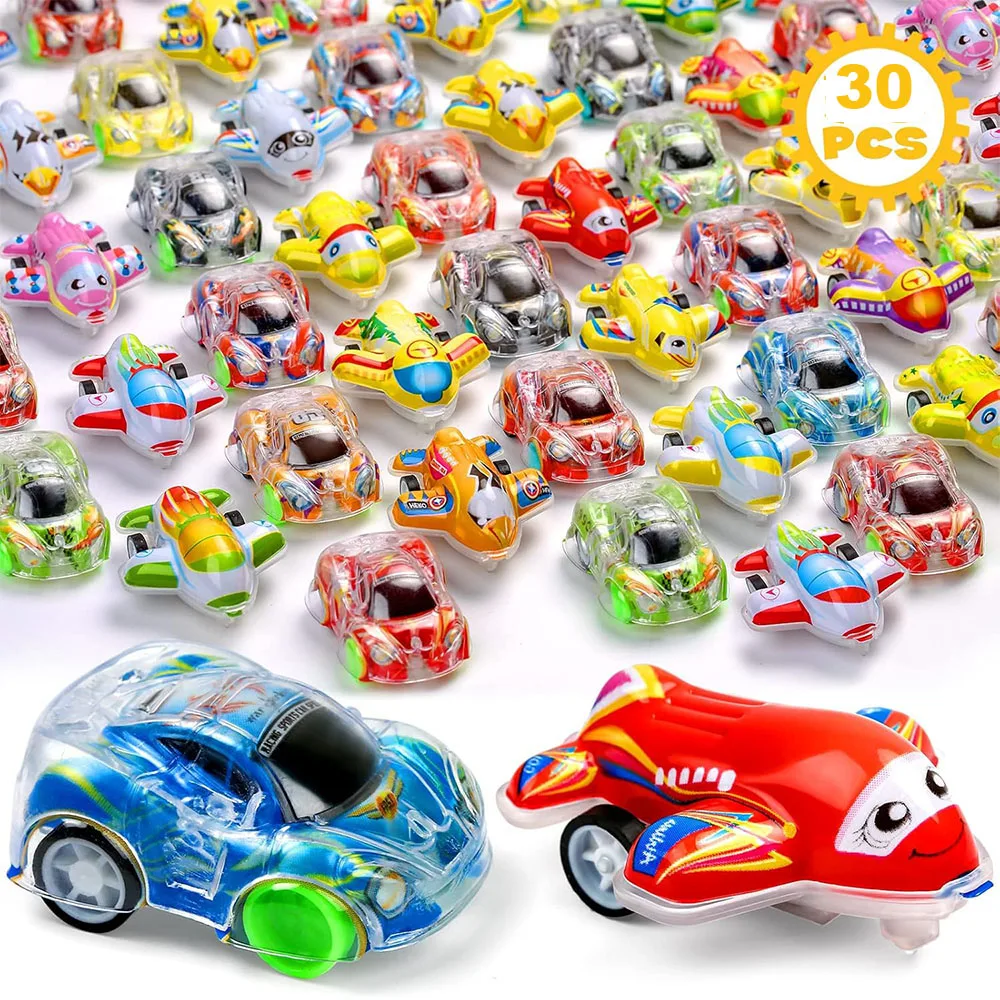 30pcs Mini Racing Cars Children's Party  Small Scale Model  Prize for Classroom Rewards Carnival Pinata Gift Bag Fillers Birthda