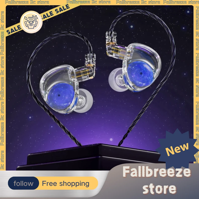 

ND Planet In-Ear HiFi Earphone Custom 12mm Dynamic Driver Headphones DJ Music Stereo Bass High-Fidelity Earbuds PC Gamer Gifts