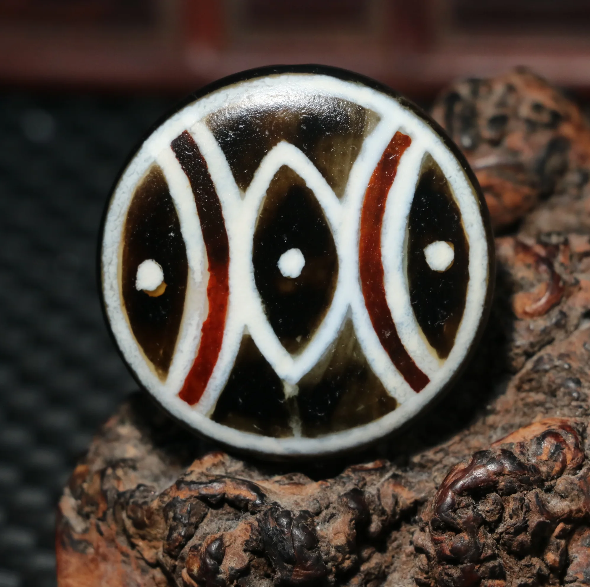 

Ultra Magic Energy Tibetan Old Agate Colorful Water Moon Stars Goat Eye dZi Bead Pendant Amulet LS TIMESTOWN Sauces RPL230201a4