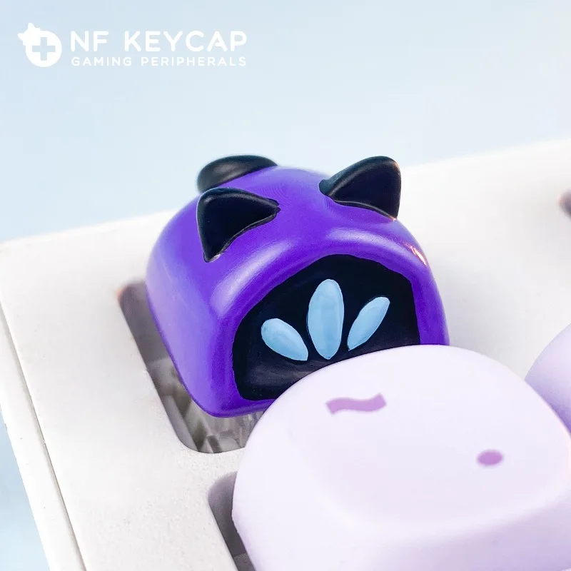 

Милый колпачок CEKE Valorant Omen, мультяшная версия, материал из смолы, колпачки для ключей Kawaii, индивидуальный 3D креативный колпачок для игровой периферии