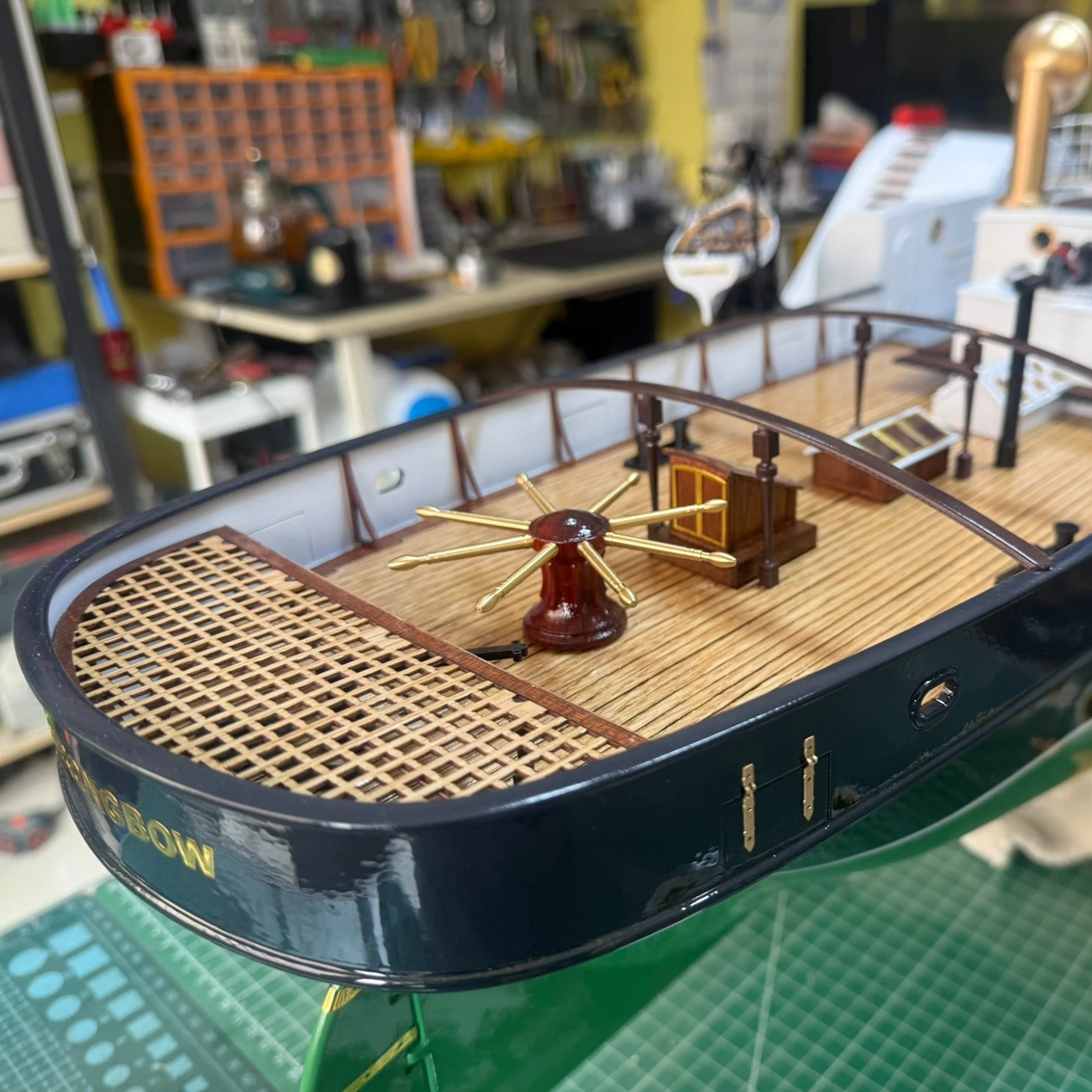 เรือบังคับวิทยุ 1/48 ขนาด 118 ซม. แบบจำลองเรือใบพัดพร้อมธนู รีโมทคอนโทรล เรือบังคับมอเตอร์คู่ รุ่น RTR ของเล่นสำหรับผู้ใหญ่ ของขวัญ