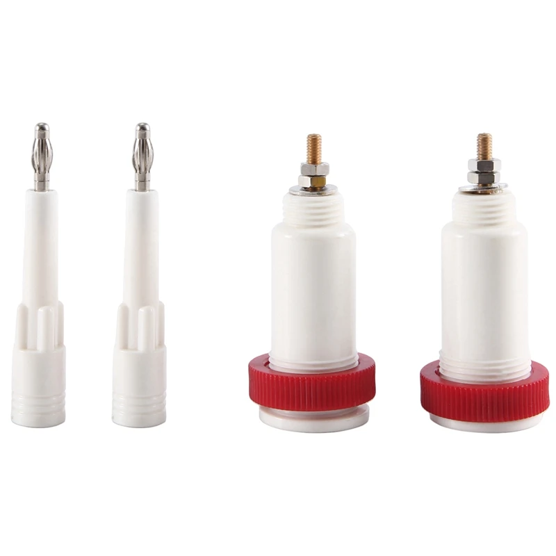 8 Paar 4 Mm Banaan Kruis Jack 10Kv-30Kv Hoogspanning Connector Plug En Socket Voeding test Instrument