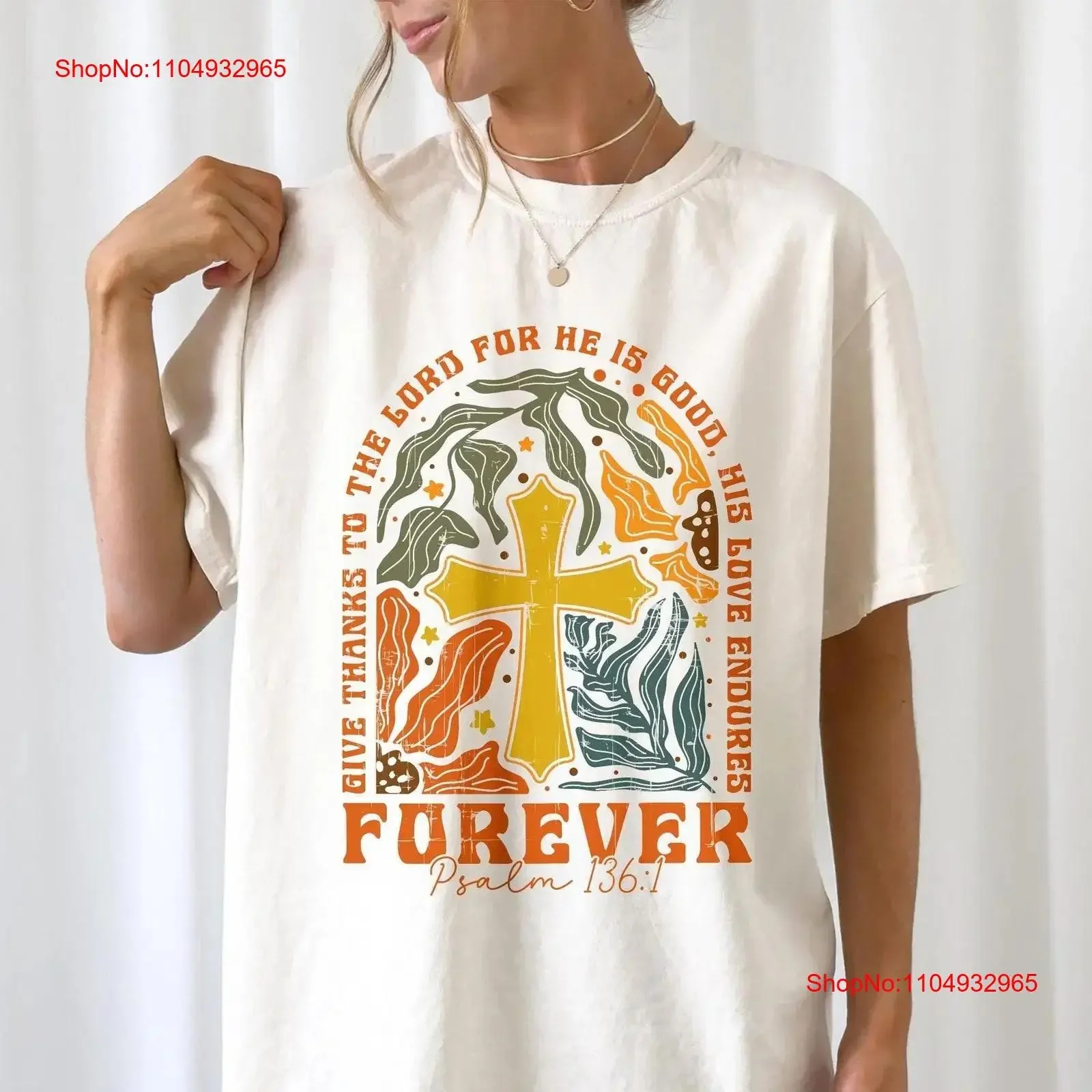 

Футболка «Дайте Благодарения Господа» с христианским стихом из Библии на День Благодарения, осенняя религиозная винтажная стираная удобная уличная одежда с графическим рисунком