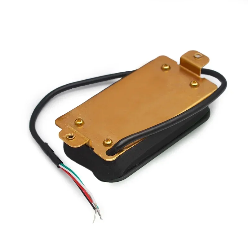 Dual Blade Double Rail Electric Guitar Humbucker Pickup Ceramic 4-Wires Guitar Parts With 57mm Steel Pole Multi Color