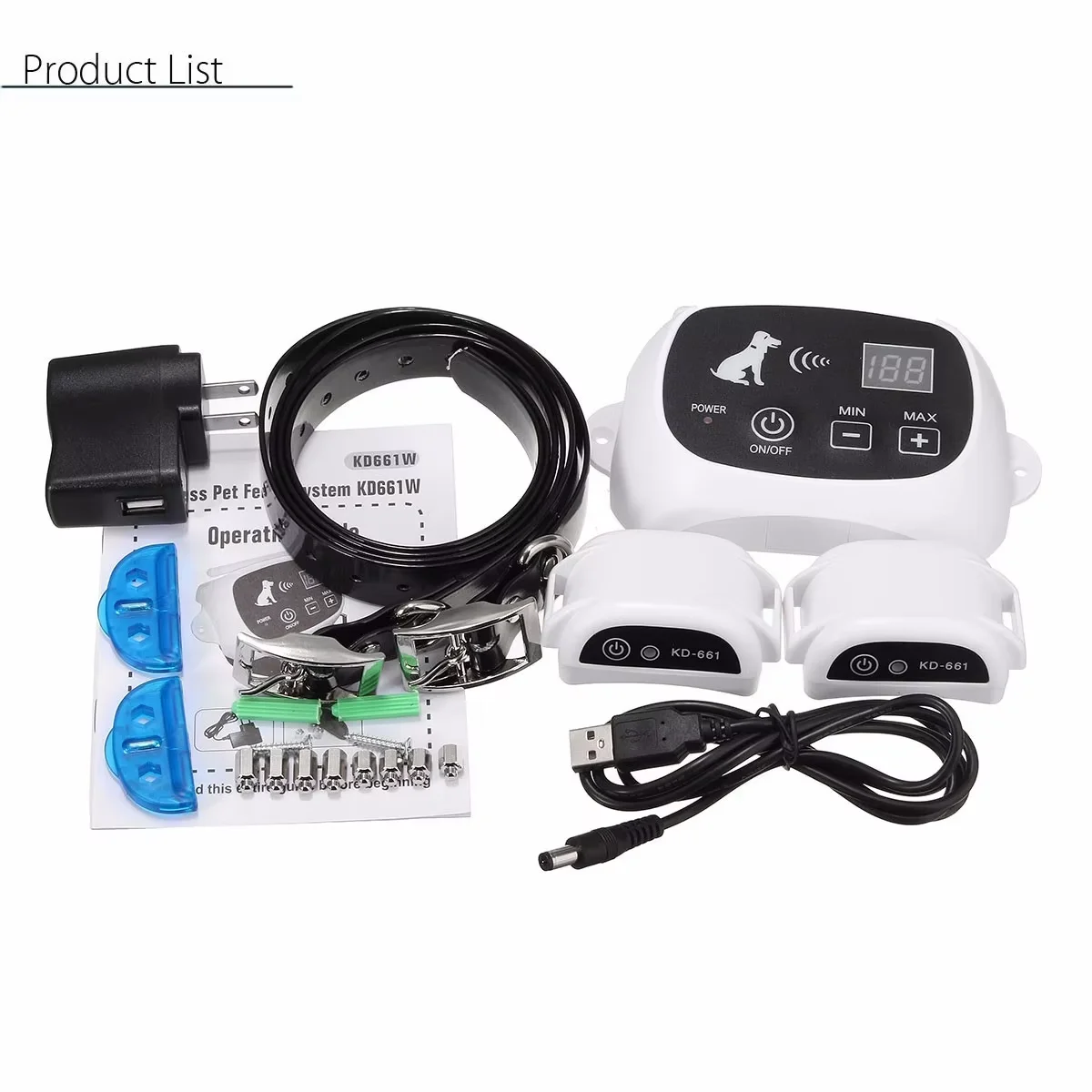 500 متر مقاوم للماء اللاسلكية سياج الكلب نظام الاحتواء الكهربائية الكلب التدريب طوق سياج الحيوانات الأليفة الإلكترونية سلامة الحيوانات الأليفة الارسال #5