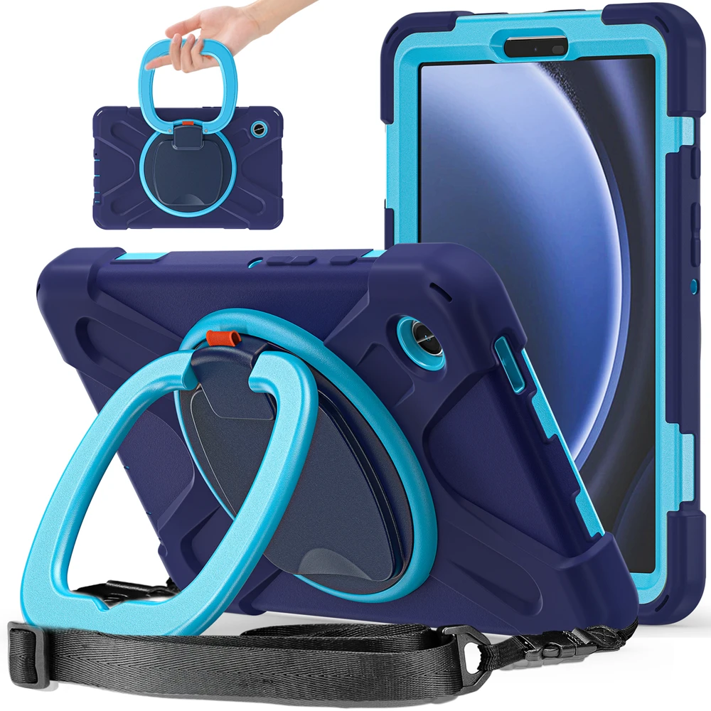 Heavy Duty Case For Samsung Galaxy Tab A9 Plus 11 inch 2023 X210 X215 Tab A9 8.7 X110 Tablet Kickstand Shockproof Rugged Cover