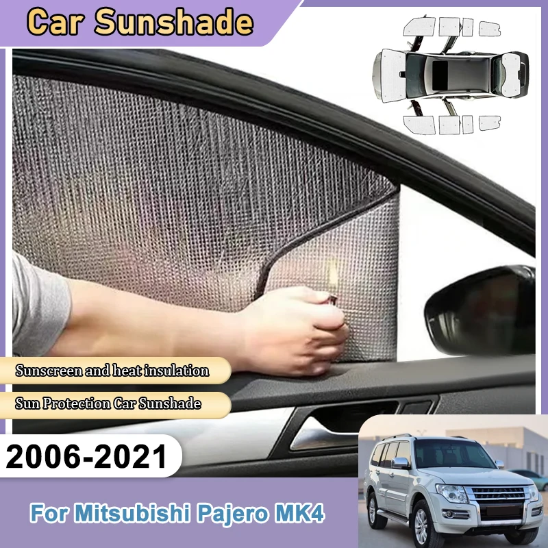 

Sun Visor For Mitsubishi Pajero MK4 2006-2021 Windshield Sunshades Foldable Car Covers Shades Heat Insulation Auto Accessories