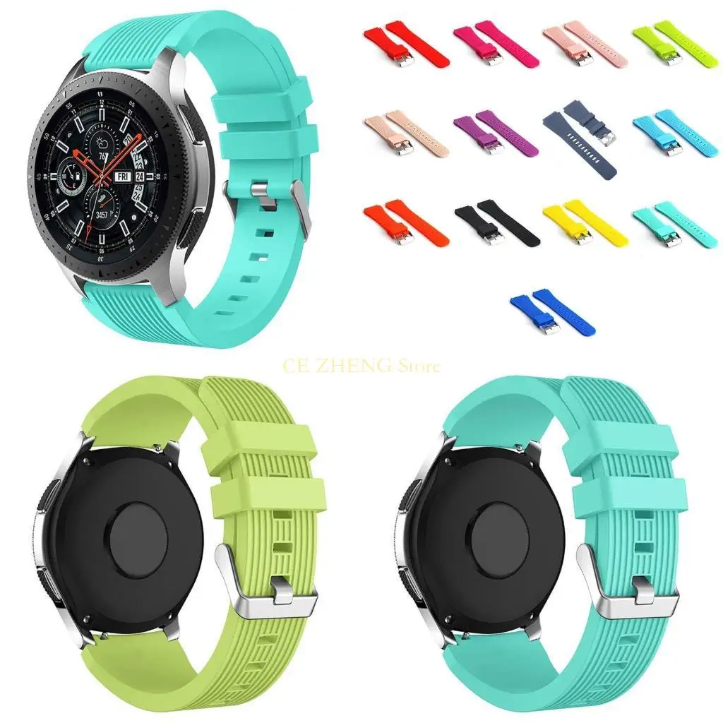 

E56b Fit For For Galaxy Watch 46 -мм прочный потпродажный браслет. Регулируемая замена кремния для Watch Band Stra