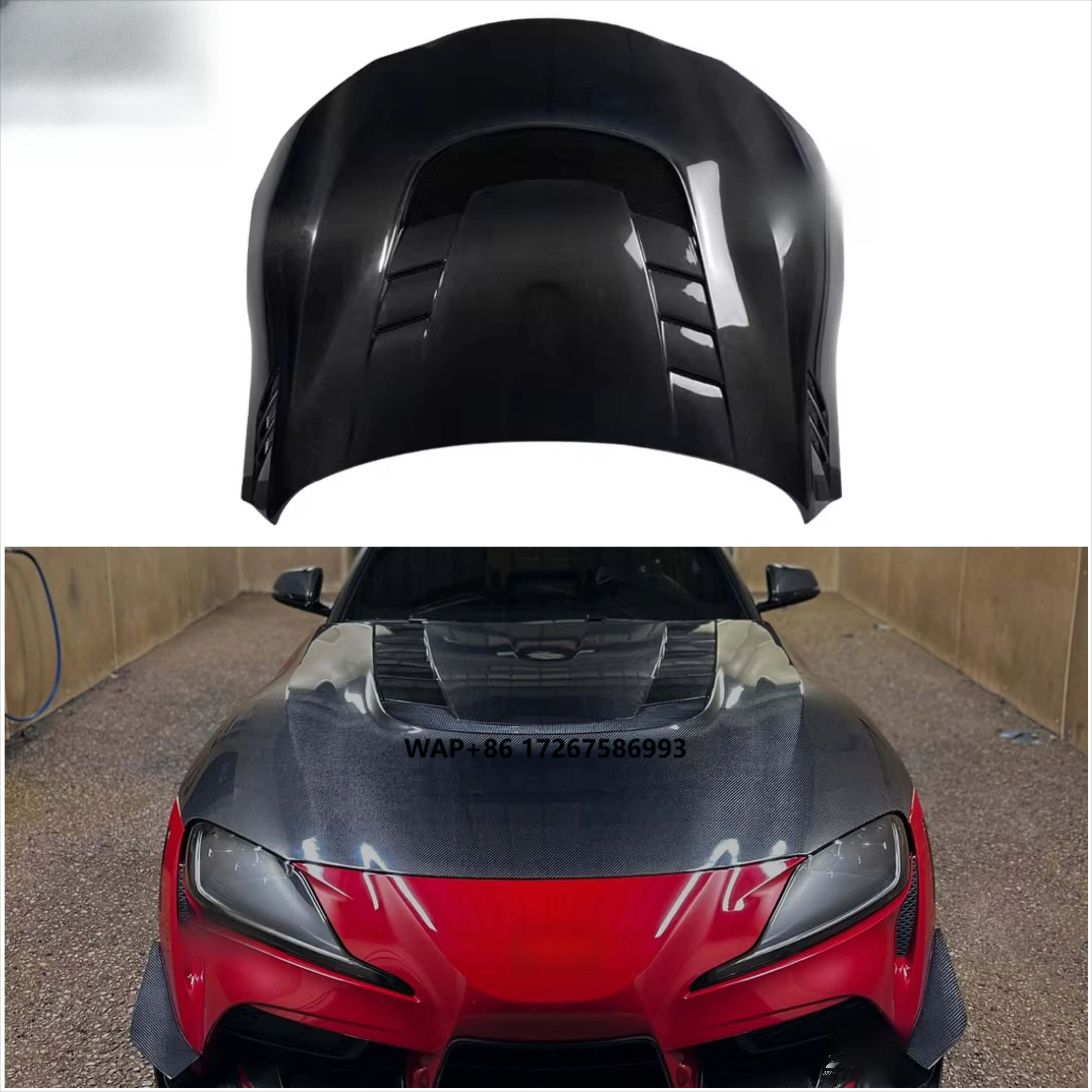 

Supra A90 Hood Carbon Fiber VRS Style Bonnet Engine Hood for A90 A91 Mk5 Supra 2020 2021 2022 2023 2024 Upgrade Replacement