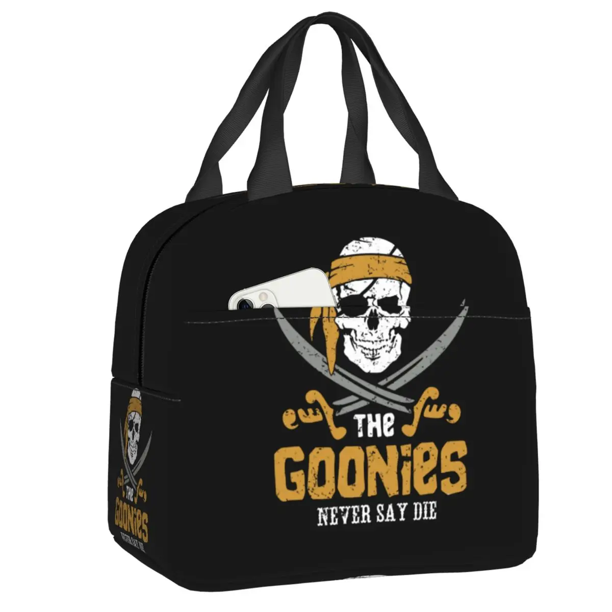

Custom The Goonies Adventure Comedy Movie Lunch Bag Women Thermal Cooler Insulated Lunch Box for Student School