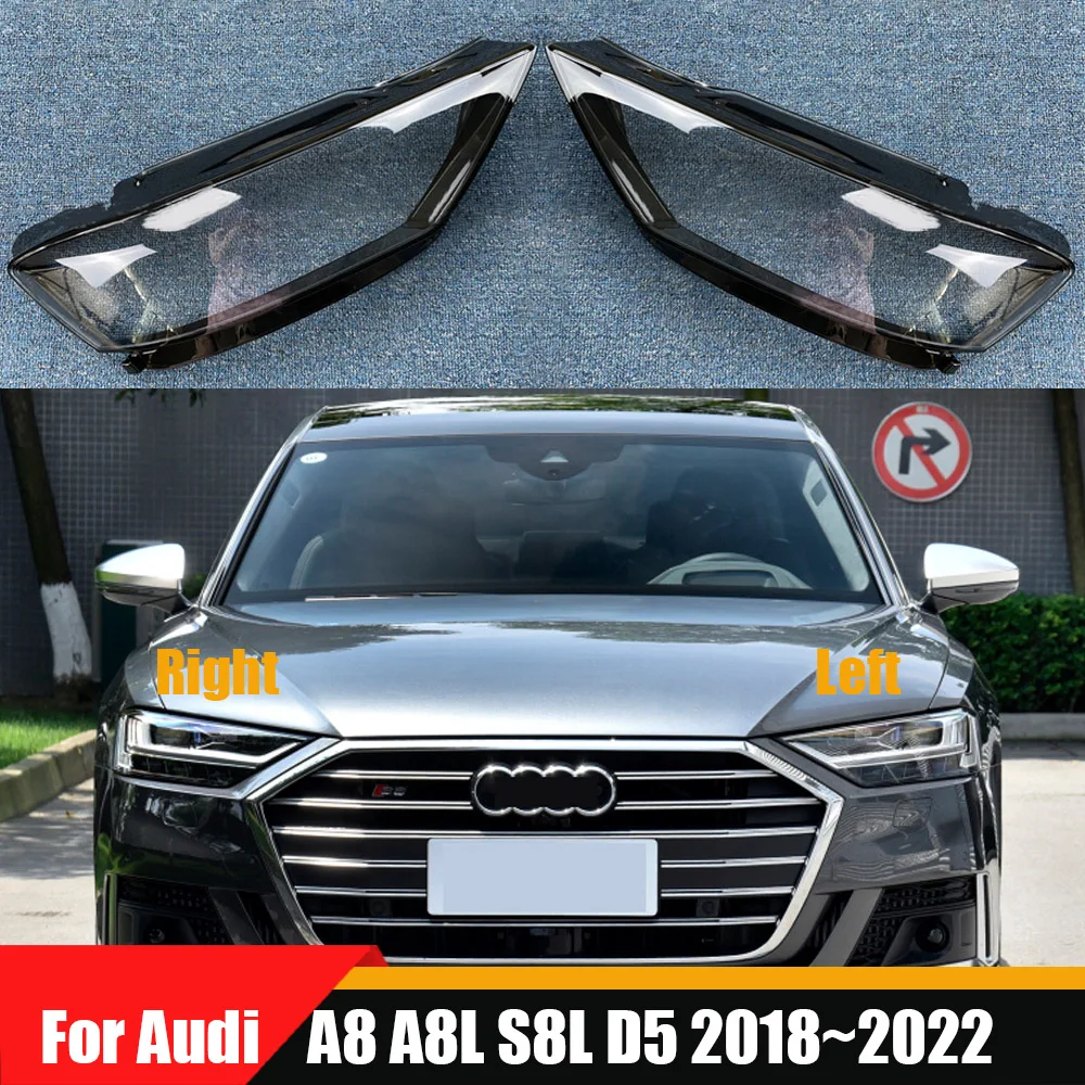 

Audi A8 A8L S8L D5 2018~2022Front Headlamp Lamp Cover Headlight Shell Transparent Lens Replace The Original Lampshade Plexiglass