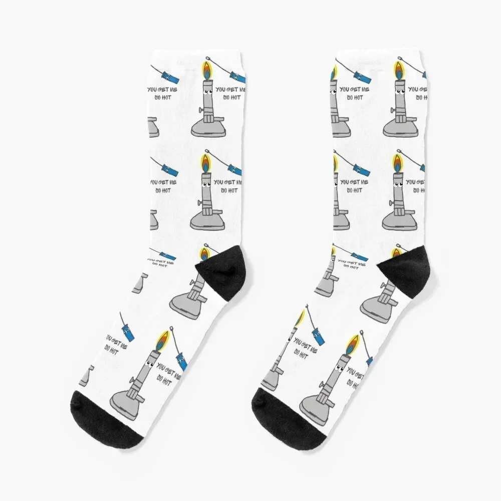 Microbiology Lab Bunsen Burner Loop Flame Socks gym hiphop luxe summer Socks Ladies Men's