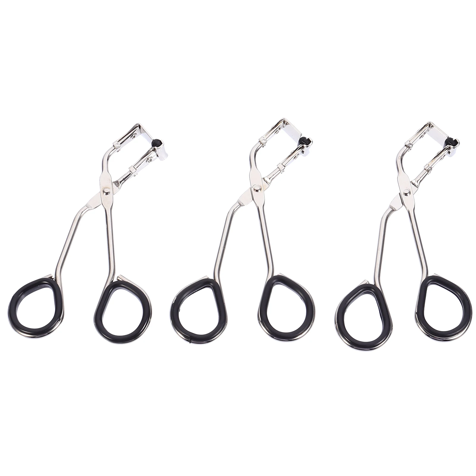 

3 Sets Eyelash Curler for Asian Eyes Fake Eyelashes Pads Refill Travel Size Iron Japanese Wide-angle Miss
