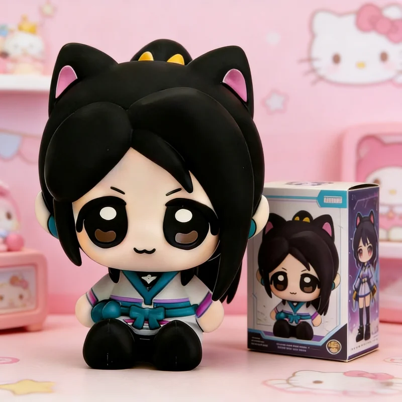 Valorant Chibi Figurine Clove Omen Jett Sage Collectible Model Desktop Computer Case Decoration Statue Gaming Fan Gift view 4