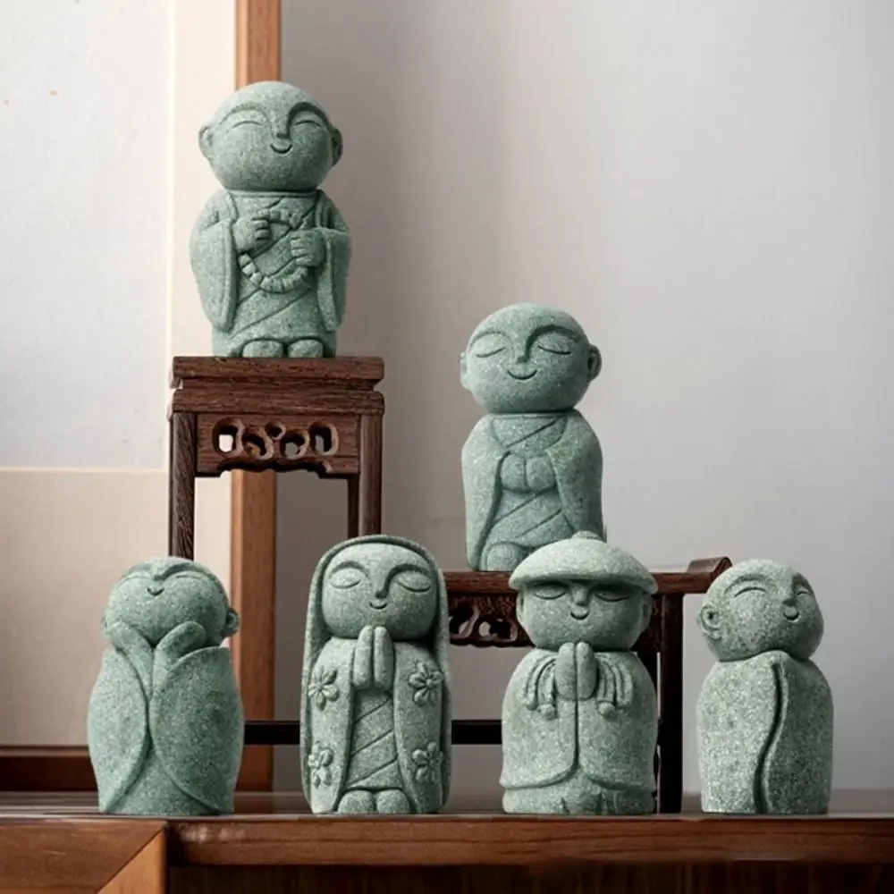 Multi-style Miniature Buddha Statue Exquisite Cute Little Monks Figurine Handmade Zen Garden Ornament Aquarium Decor