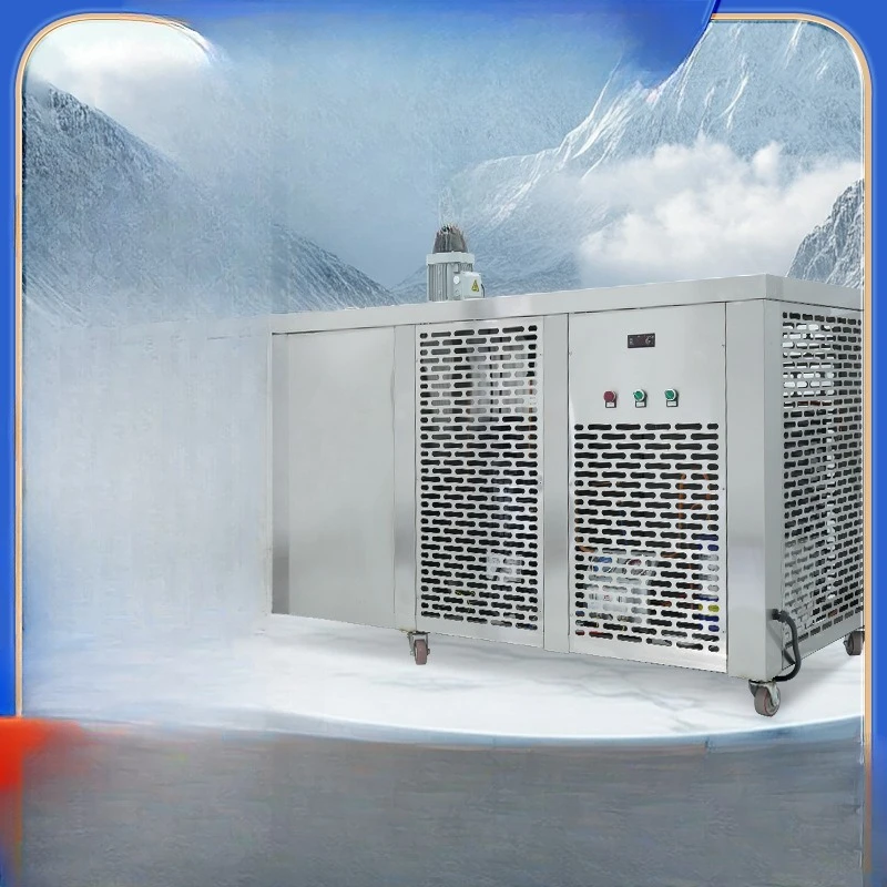 

1-5 tons large industrial ice machine construction site tunnel cooling ice brick machine fruit seafood fresh ice cube machine
