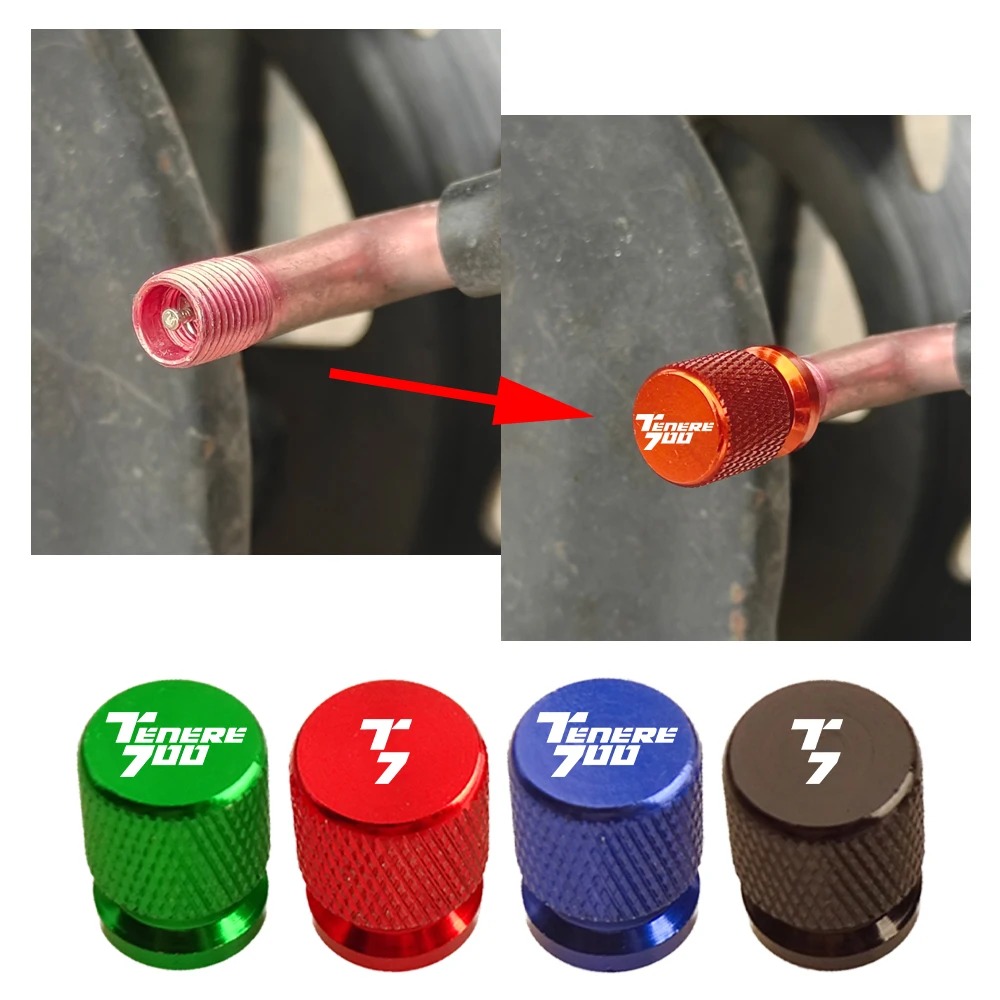 2PCS Motorcycle Valve Cap For YAMAHA Tenere 700 XTZ690 Rally Edition 2020 2021 2022 2023 2024 2025 2026 2027 Valve Cap Universal