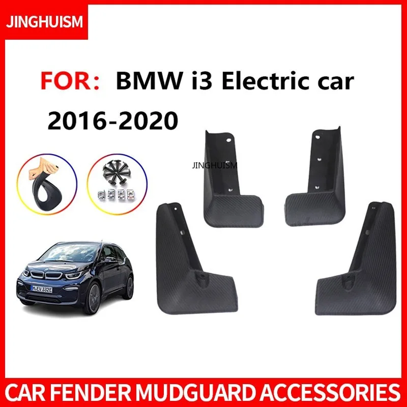 

Mudguards FOR BMW I3 Electric Version 2016-2020 Carbon Fiber Texture Auto Mud Flaps Exterior Accessory Anti Splash Mudguards