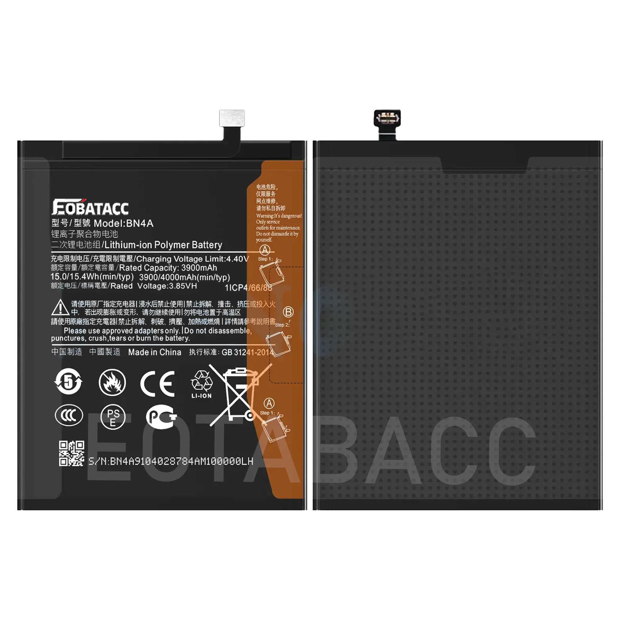 

2025 Years EOTABACC 100% Orginal BN4A 4000mAh Battery For Xiaomi Redmi Note 7 Note 7 Pro M1901F7C High Quality Phone Batteries +