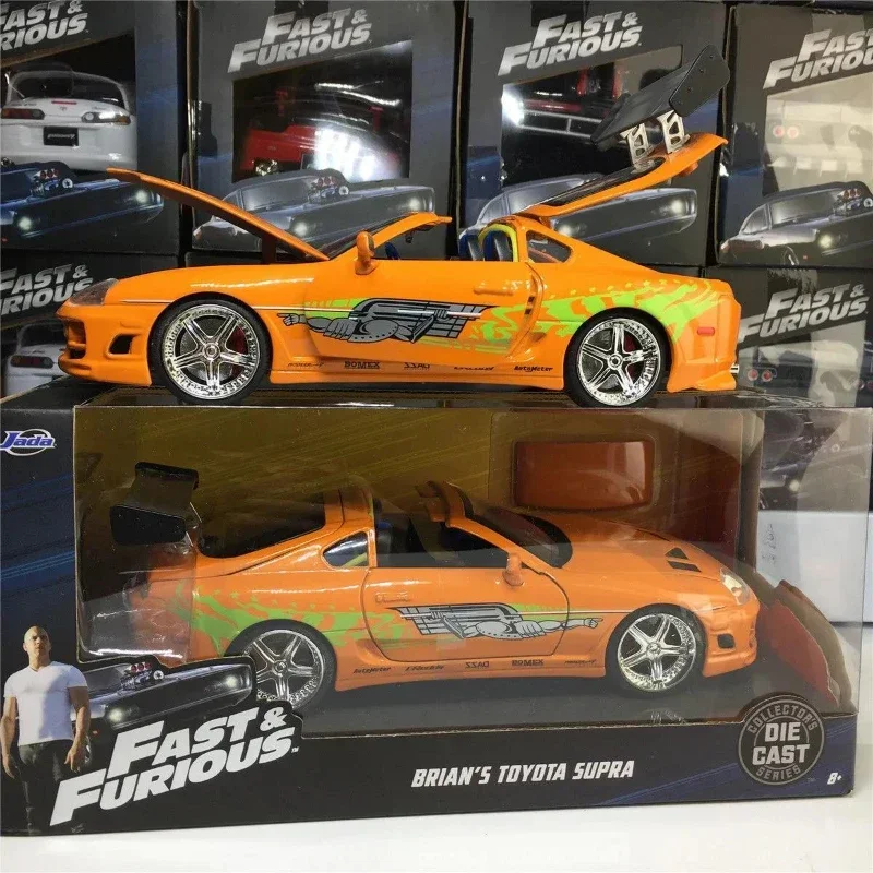 Jada 1:24 Fast and Furious 1995 Toyota Supra toys for boys model car Metal Car Diecast Children Gift Collection J187