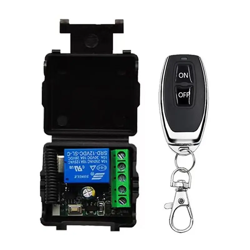 FULL-3X 433Mhz Wireless Remote Control Switch RF Relay 12V Remote Control Switch For Garage Door Motor Water Pump Control