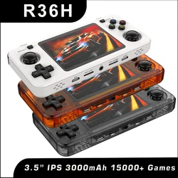 R36H Retro Handheld Console Open-Source Linux System Game Consoles 3.5 inch IPS Screen Portable Video Player For Christmas gifts