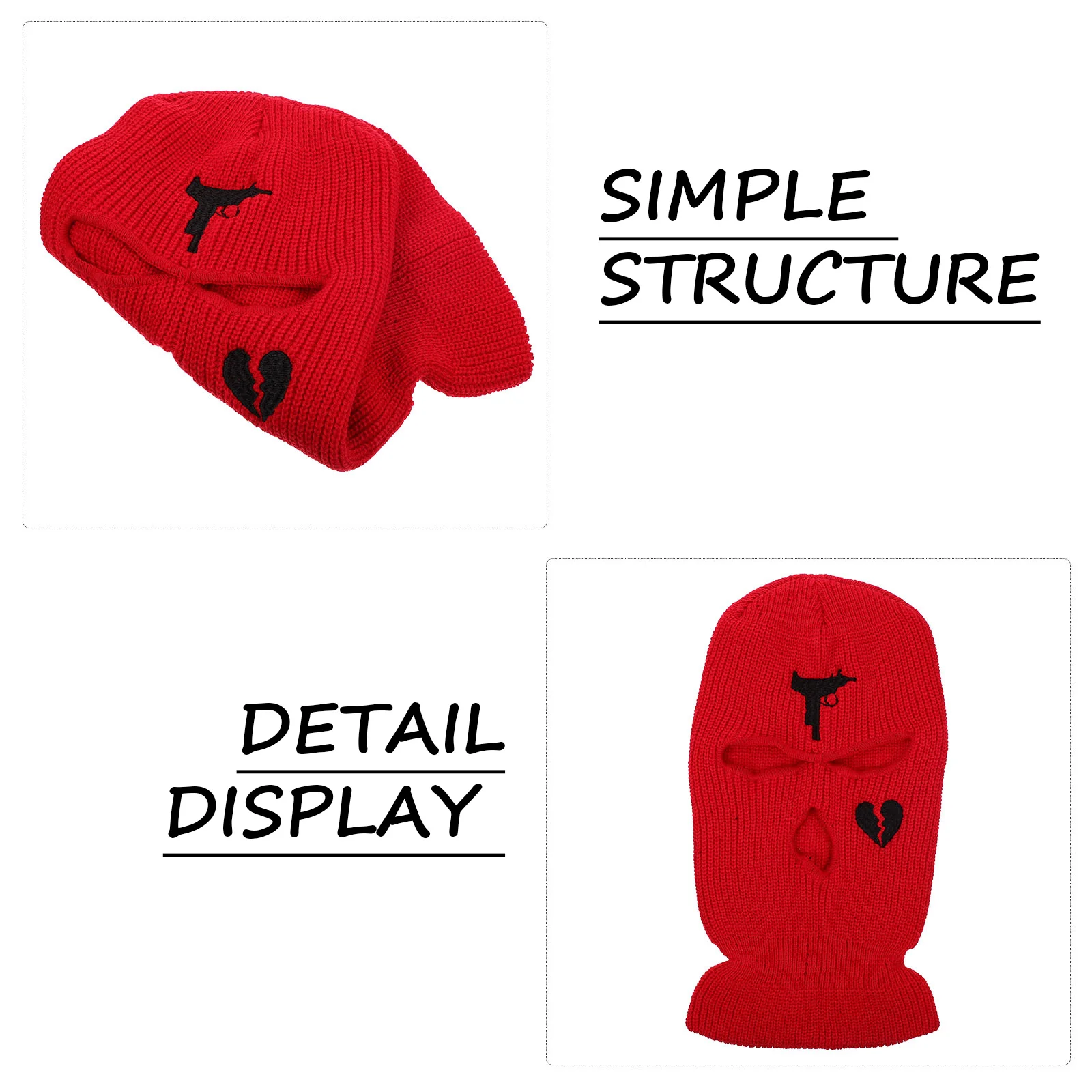 

Skiing Mask Warm Full Face Hat for Men Women Cold-proof Balaclava Winter Cover Protector Soft Touch Breathing Easy Storage